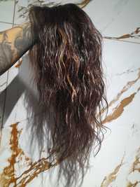 Peruka full lace 360 włos naturalny brąz