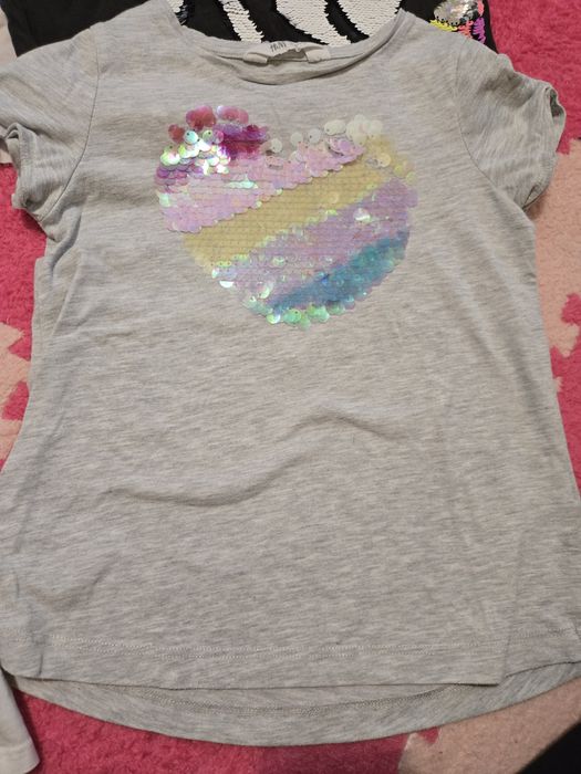 Bluzki krótkie rekaw Spódniczka tiul, 116/122r &m 122/128 bluezoo pony