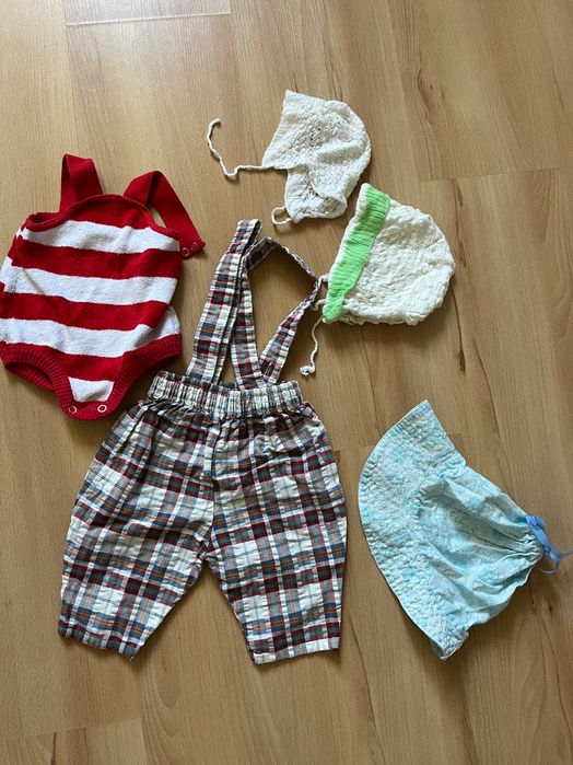 Retro ubranka sesja niemowlęca