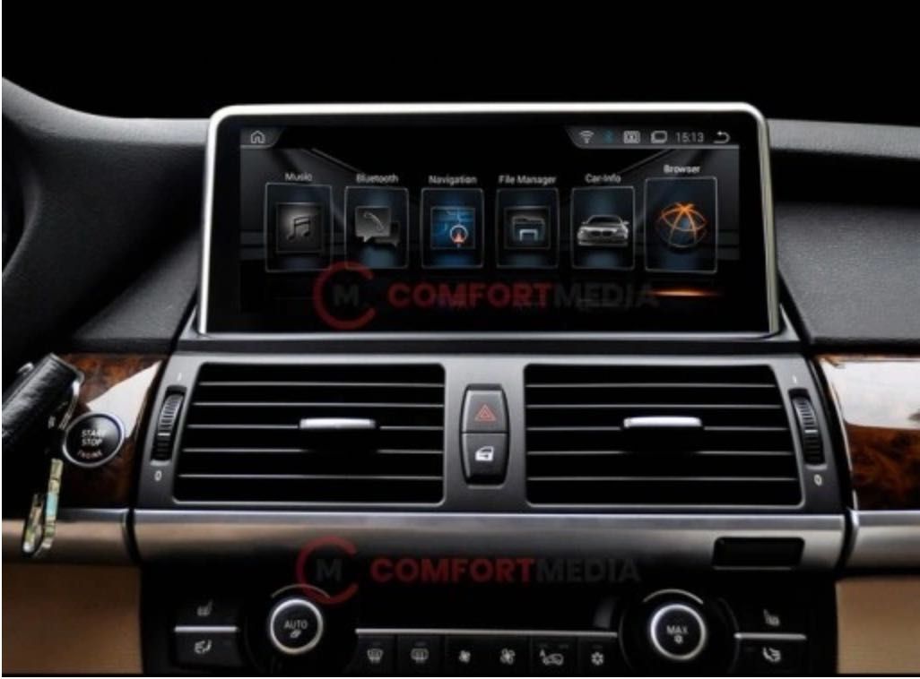 BMW X6 E71 radio nawigacja  CARPLAY ANDROID 11 WIFI