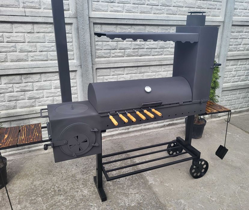 ГАРАНТІЯ! ВІД ЗАВОДА! 4мм! Мангал Коптильня Барбекю, Печь Под Казан