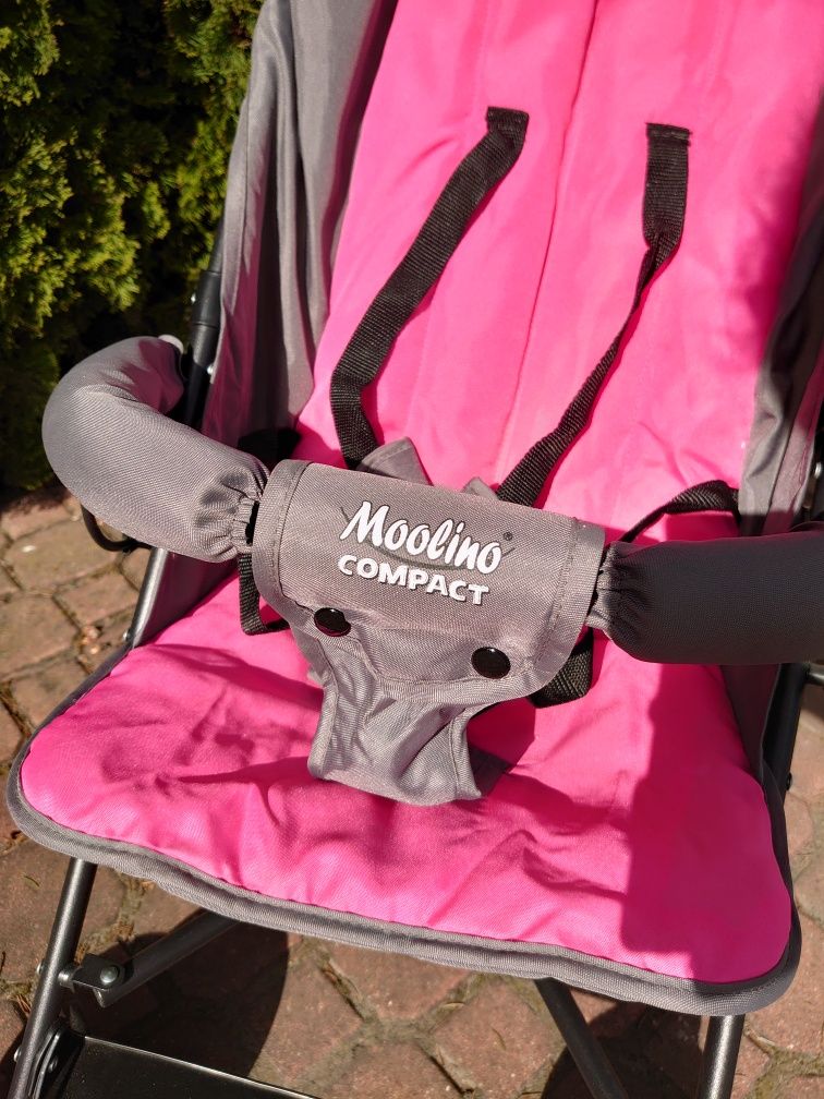 Wózek spacerowy Moolino Compact różowy