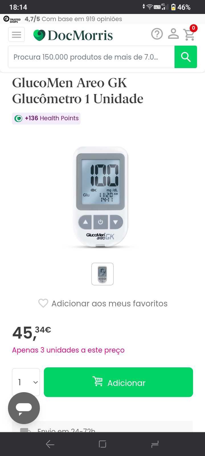 Medidor de glicose