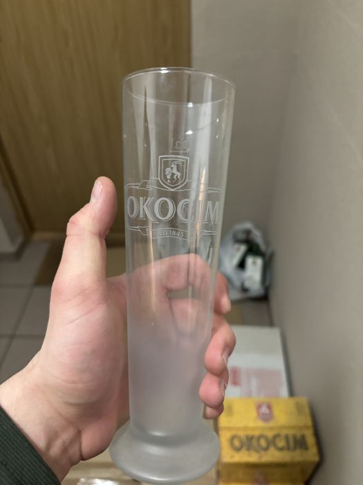 Okocim szklanki, kufle, pokale y2k, lata 2000