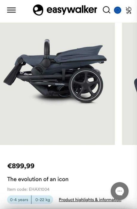 Carrinho de bebé Easywalker