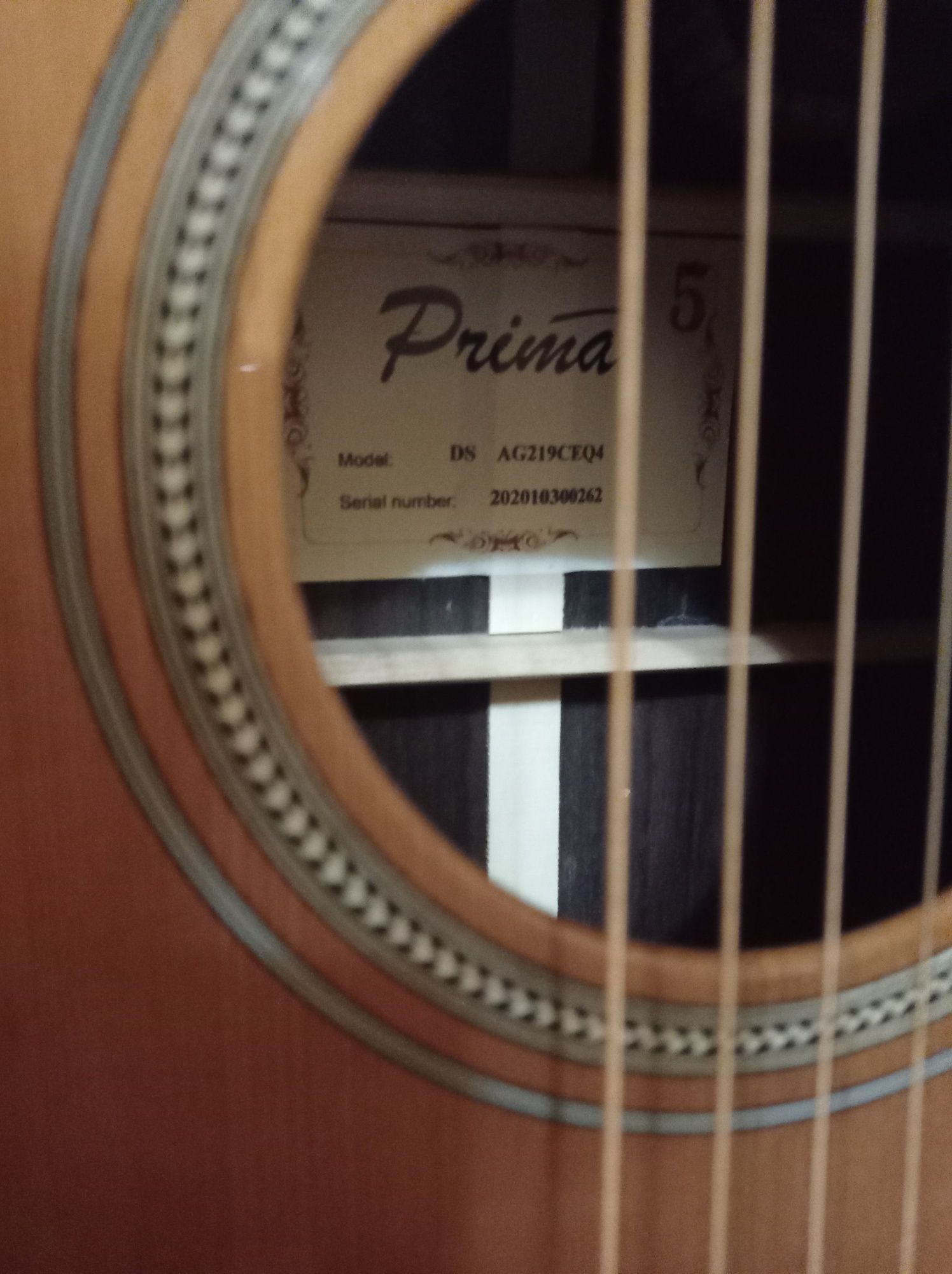 Електроакустична гітара Prima DSAG219CEQ4