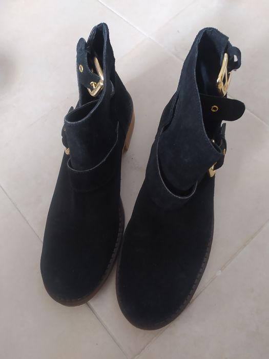 Botas pretas 40 camurça