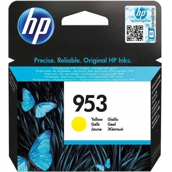 outlet tusz hp 953 f6u14ae żółty (yellow) pojemność 9 ml opis