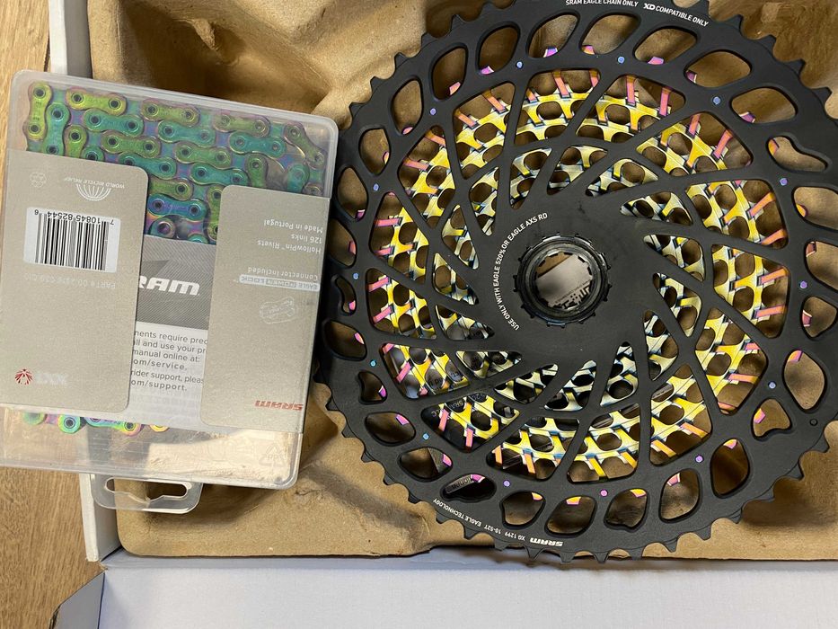 Nowa Kaseta + łańcuch Sram xx1 12s Rainbow axs eagle