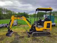 Wynajem minikoparki 1,6 T JCB, Wozidło 3 tony, Wywrotki Wywtoka