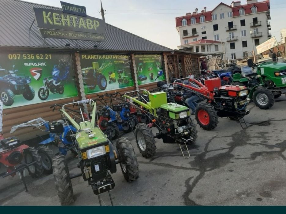 ВЕЛИКИЙ ВИБІР Мотоблоки КЕНТАВР Дтз дизель та бензин, навісне обладнан