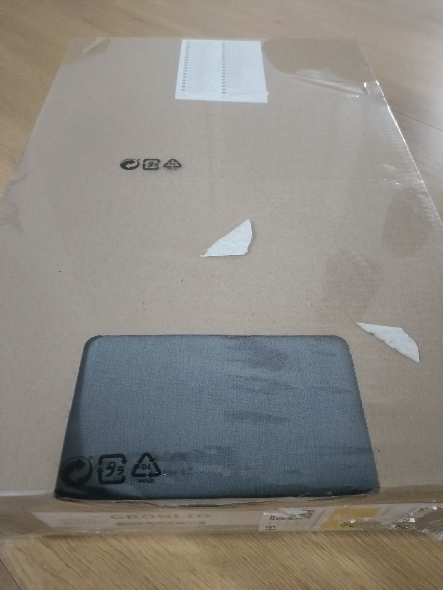 Pokrycie na sofę Gronlid ljungen szary IKEA 3 osobową