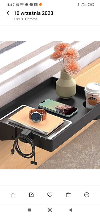 Składana półka/stolik