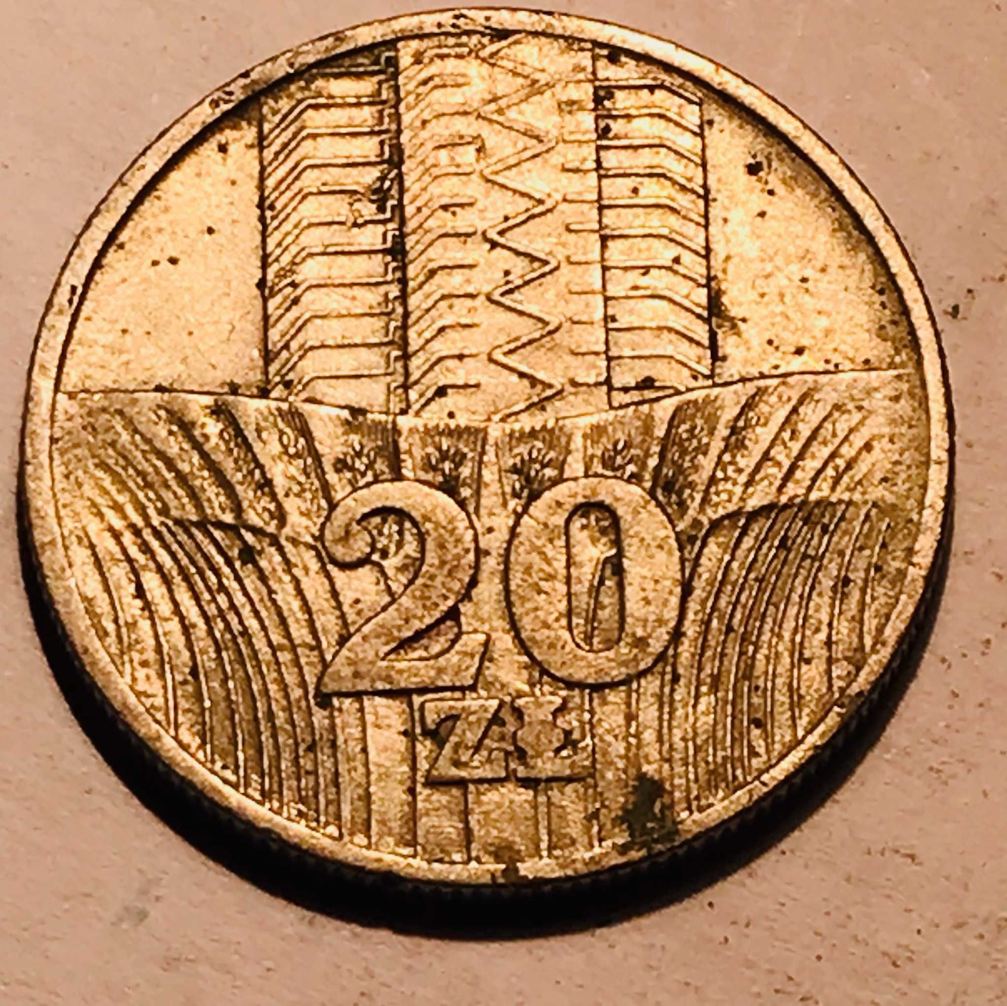 Moneta 20 złotych (KŁOSY) -1976 BZM