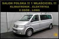 Volkswagen Caravelle LONG + 2,5 TDI + 8 OSÓB + Salon POLSKA + 1 Wła.+ Klimatronik !!!
