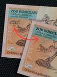 Banknoty kolekcjonerskie Zoo Wrocław ZOOLAR dwa różne warianty