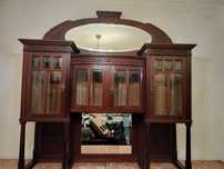 Móvel de Sala de Jantar com pedra mármore  Rosa Aurora