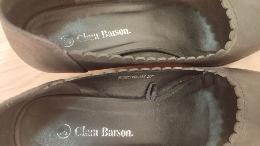 Buty na koturnie roz 37 czarne