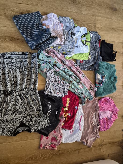 Giga paka ubrań dla dziewczynki w rozm 140 ponad 60 sztuk