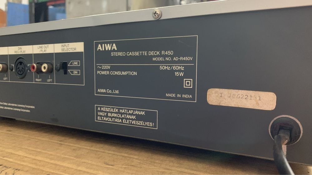 Касетна дека Aiwa AD R-450V
