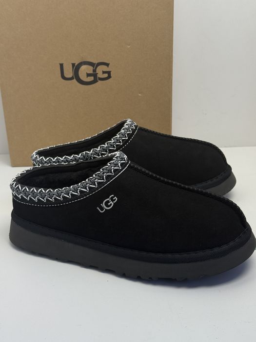 Угги жіночі UGG чорні угі Tasman Slippers тасман осінь зима