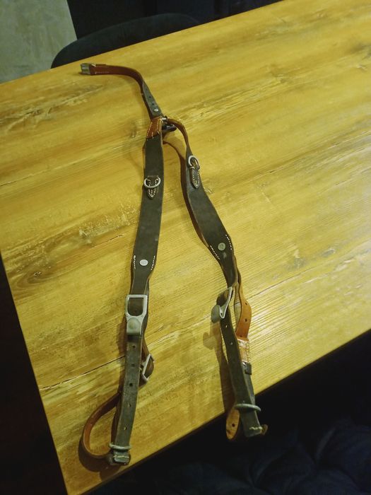 Skórzane szelki waffen SS do rekonstrukcji