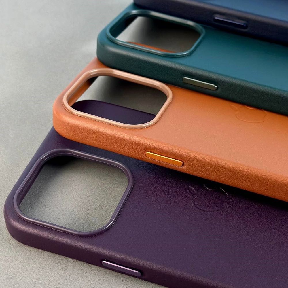 Акція! Шкіряний чохол Leather Case для iPhone 14 / Чехол на Айфон 14