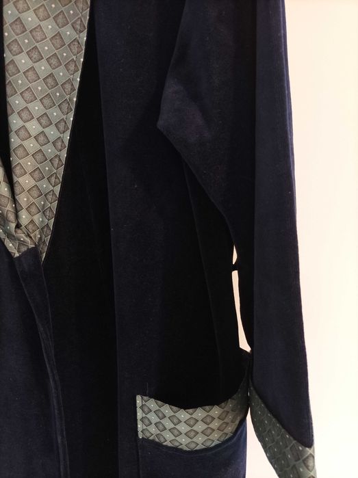 Szlafrok welurowy meski nowy