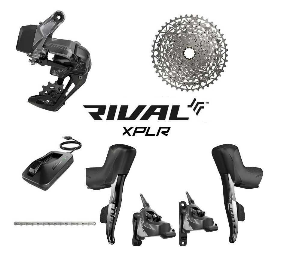 Електронний групсет SRAM Force/Rival XPLR eTap AXS 1×12sp Gravel/Cross