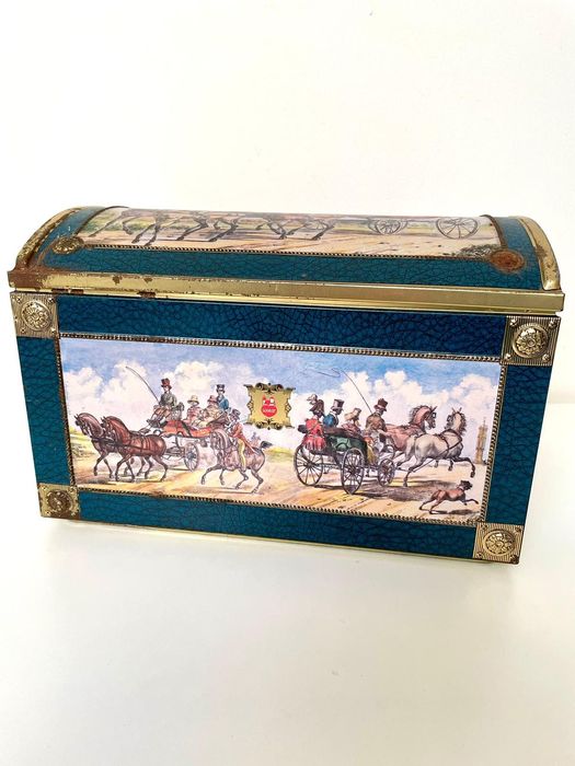 Puszka metalowa vintage duża