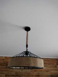 Lampa żyrandol w stylu industrialnym abażur loft