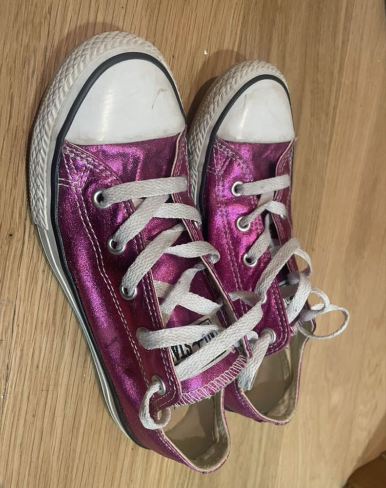 Vans cor de rosa metalico