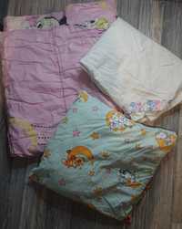 Комплект постельного белья одеяло пододеяльник простынь детский