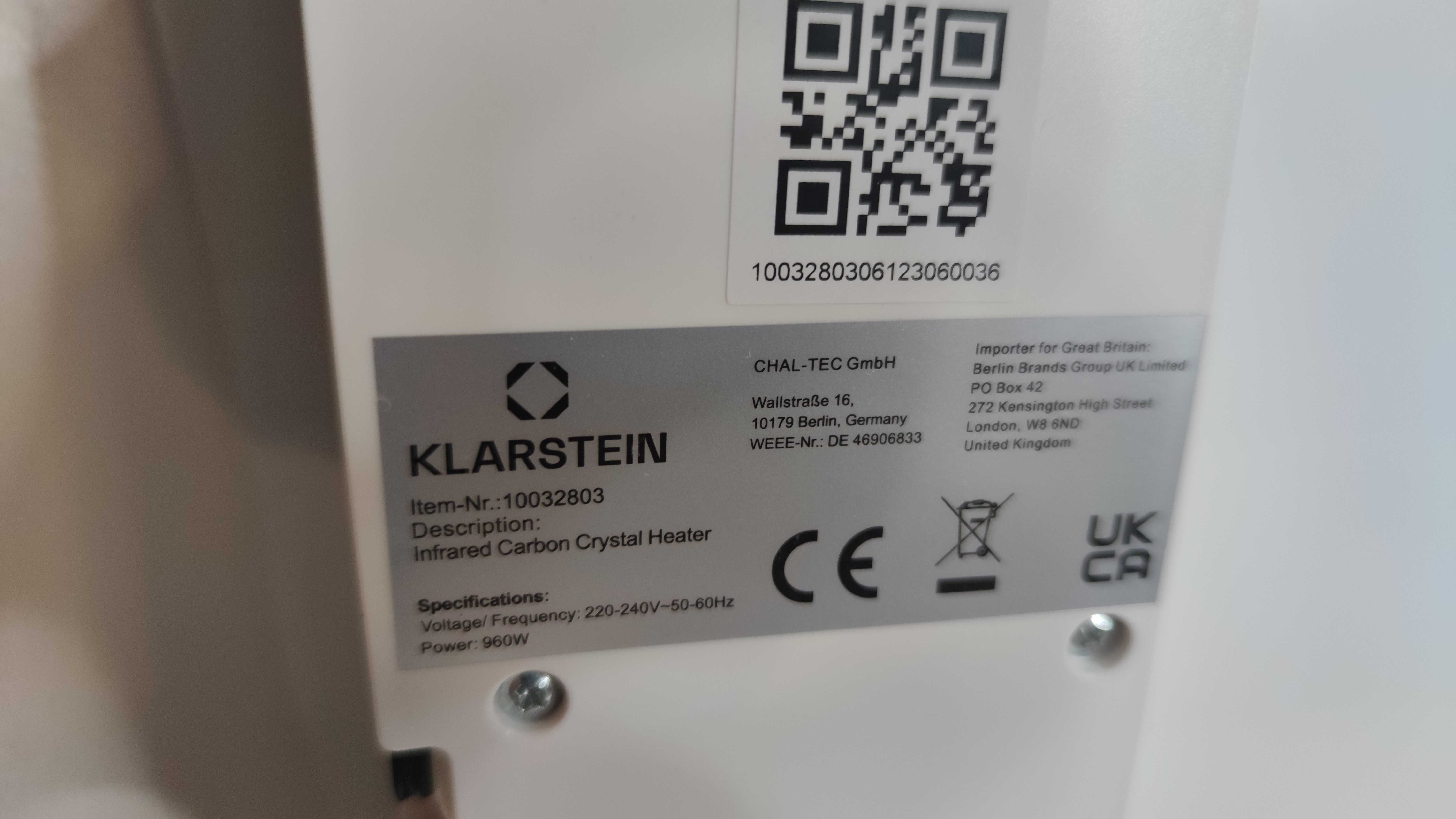 Grzejnik na podczerwień Klarstein Wonderwall 960 smart