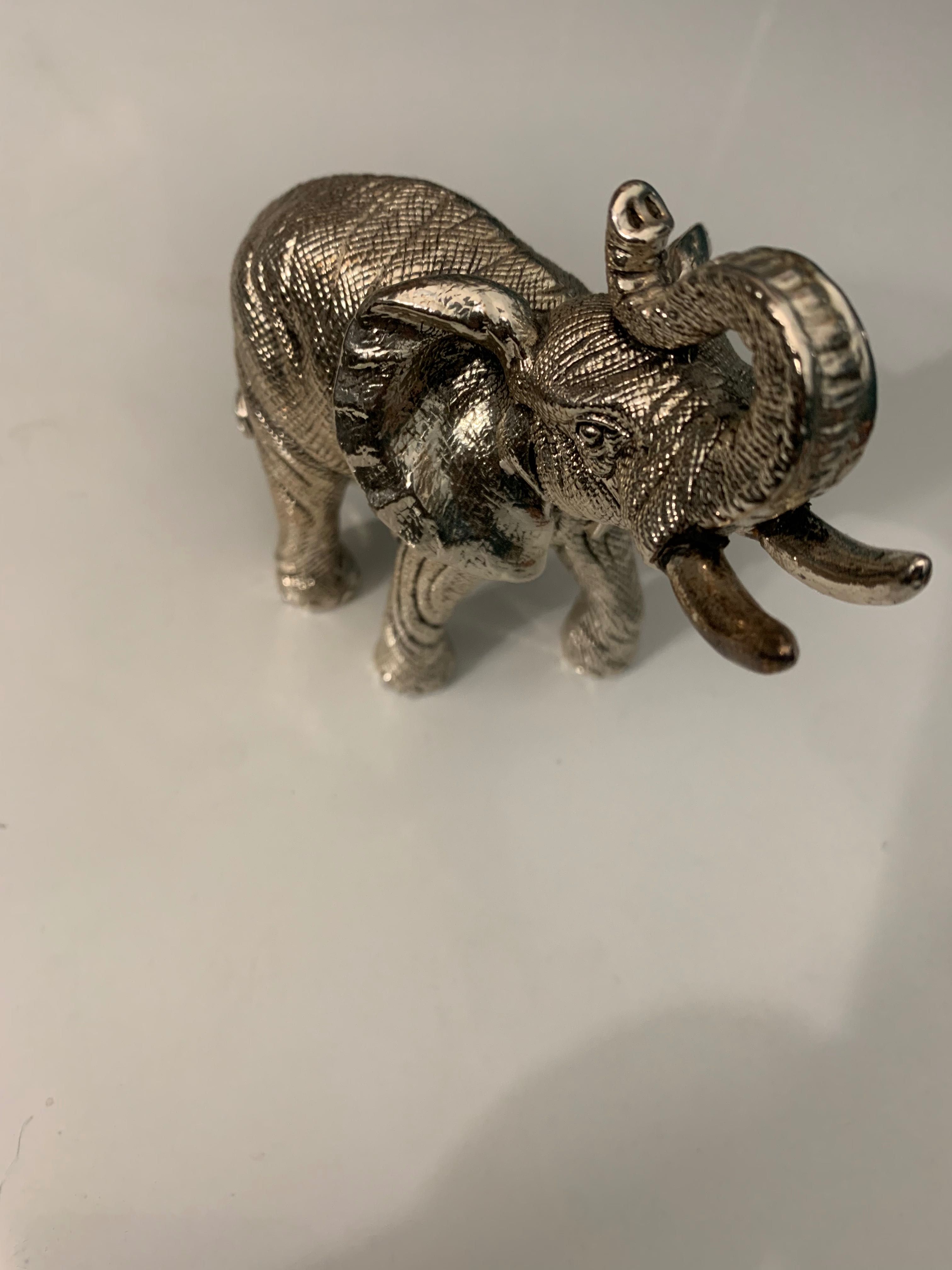 Статуетка слон метал