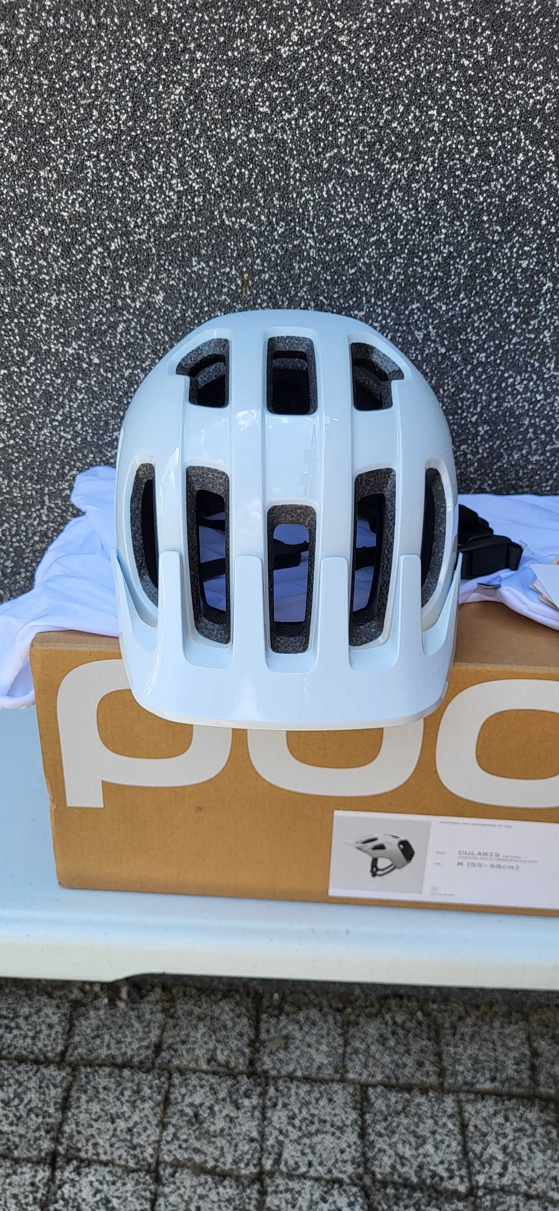 POC Cularis hydrogen white/uranium black M 55-58 cm Kask rowerowy