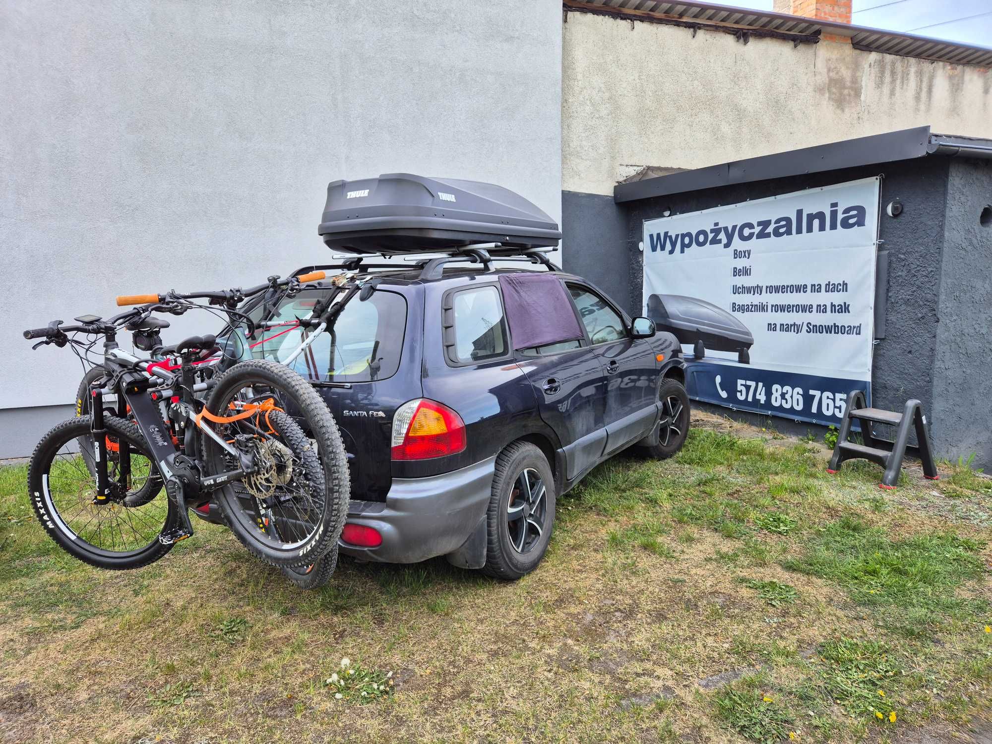 Bagażnik dachowy, box - WYNAJEM - rowerowy , SUP , przyczepka rowerowa