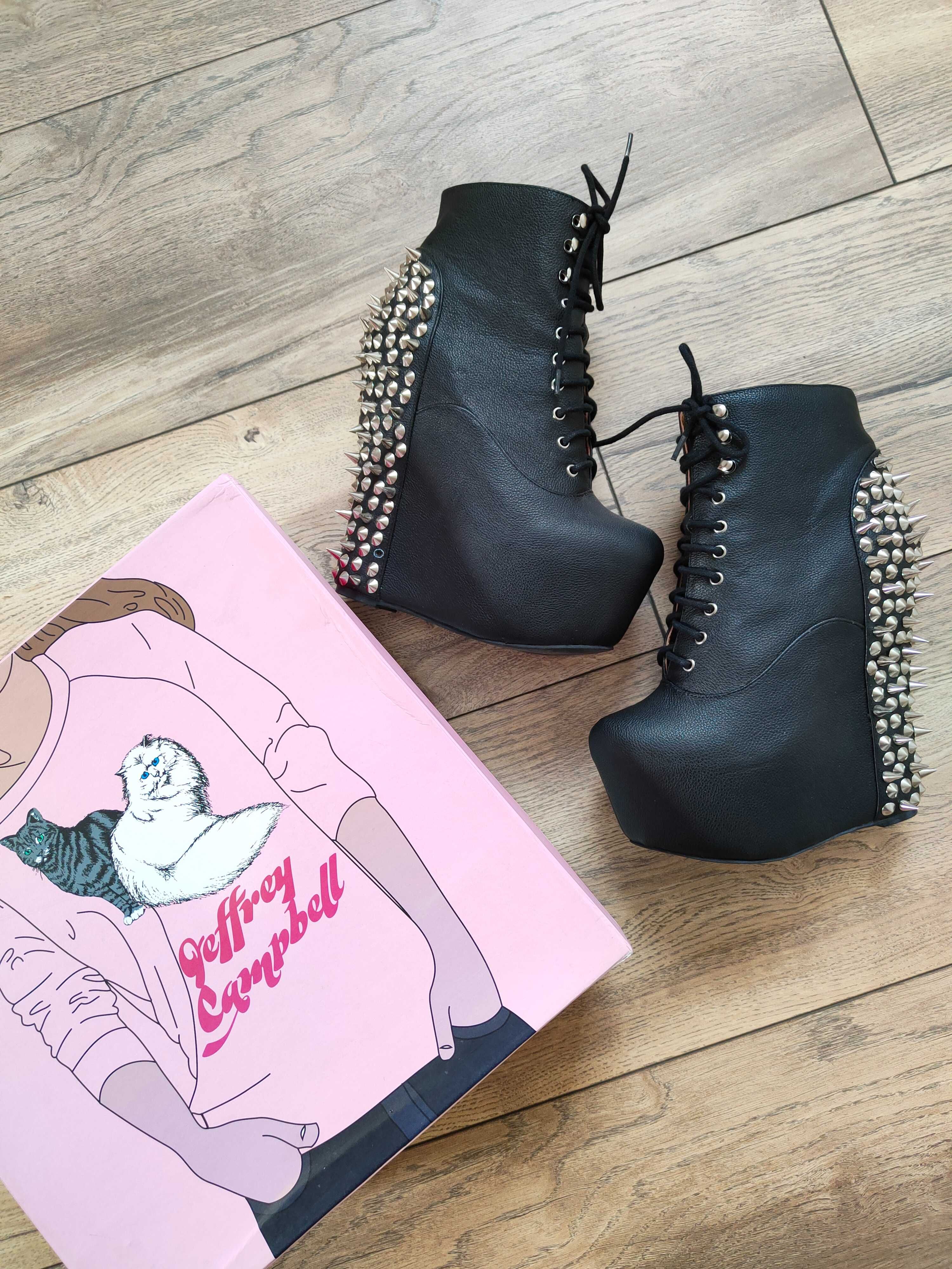 Jeffrey Campbell Damsel Spike Platform Wedge koturny Kolce