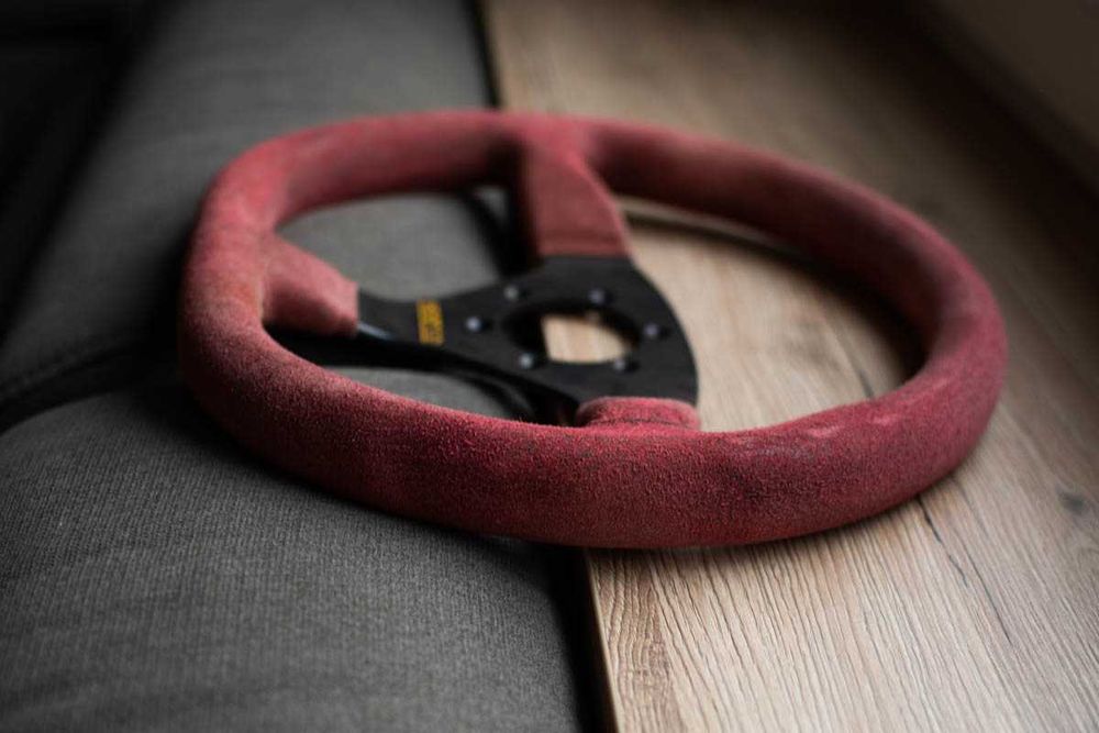 oryginalna kierownica zamszowa SPARCO 330mm (omp sabelt nardi)