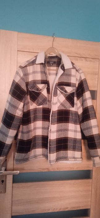 Męska kurtka koszulowa, ocieplana Smog, Oversize