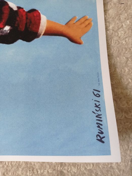 Plakat LOT Tomasz Rumiński reprint oryginału z 1965 roku KULTOWY