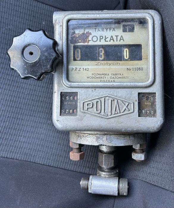 Zabytkowy taksometr licznik Poltax