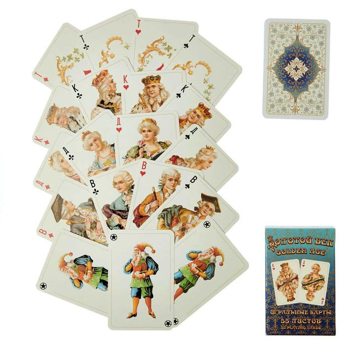 Игральные карты Piatnik Золотой Век 55 листов новые запечатанные