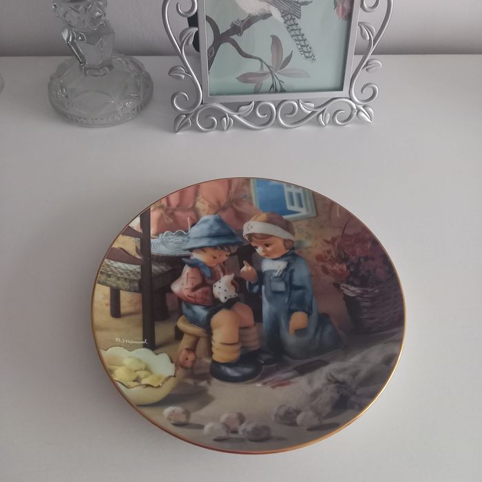 Rarytas talerz Hummel Plate Collection porcelanowy dzieci talerzyk