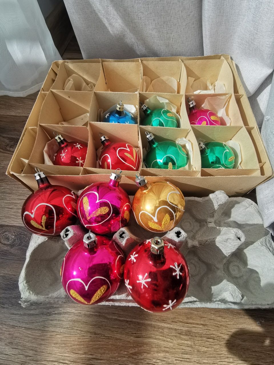 Stare bombki choinkowe z prl