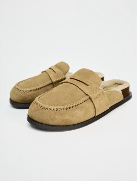 Клоги  на меху Zara