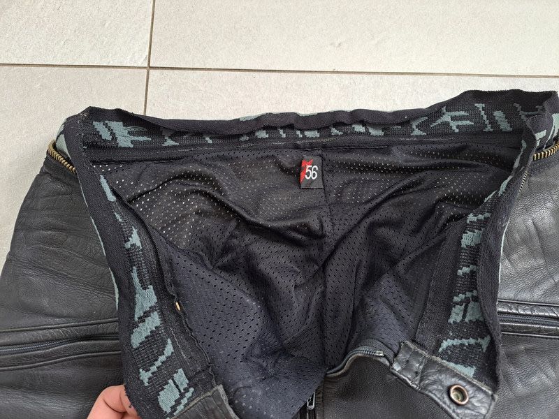 Komplet motocyklowy Dainese skórzany kurtka + spodnie z ochroniaczani