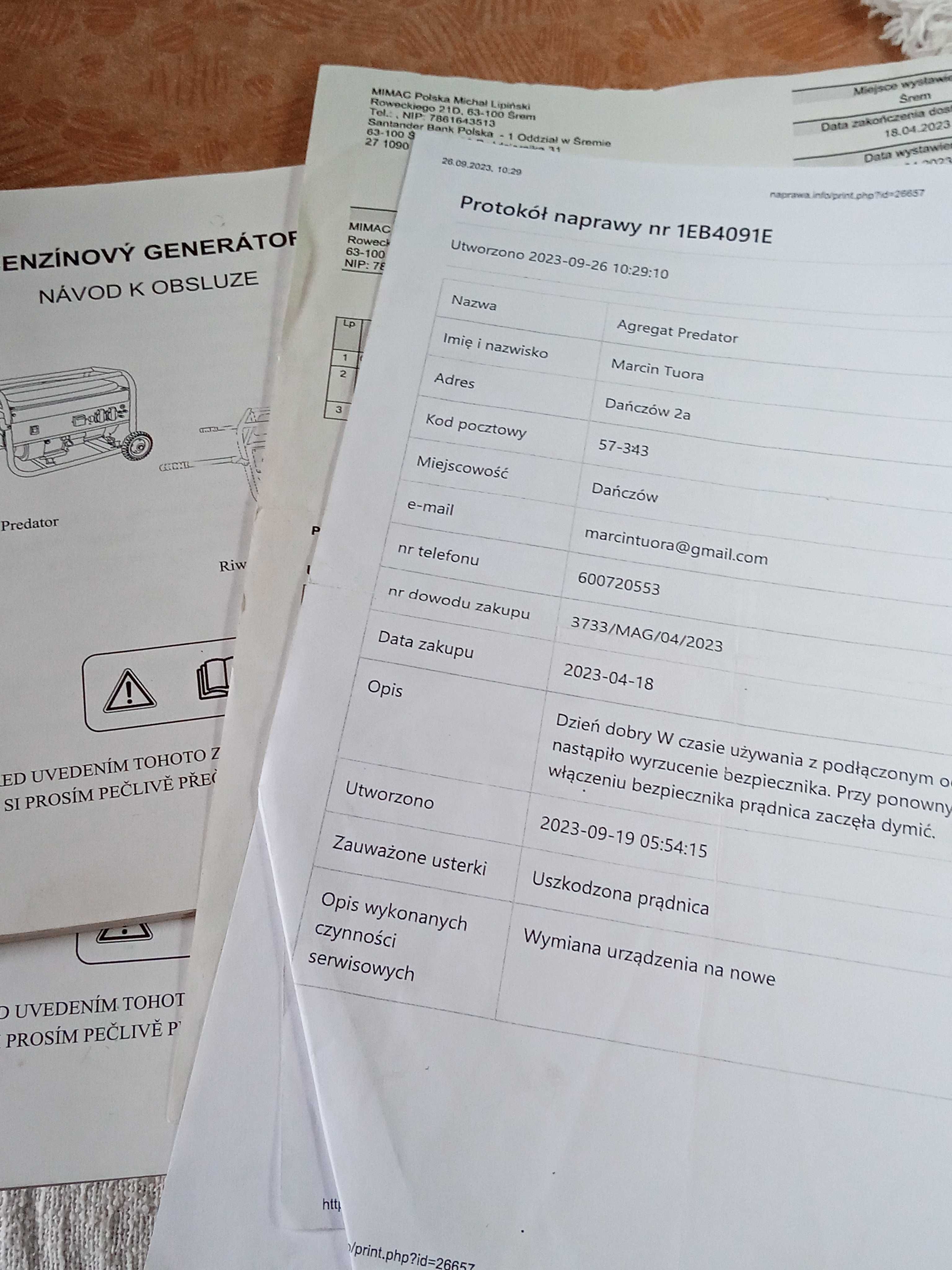 Agregat prądotwórczy 3 fazy