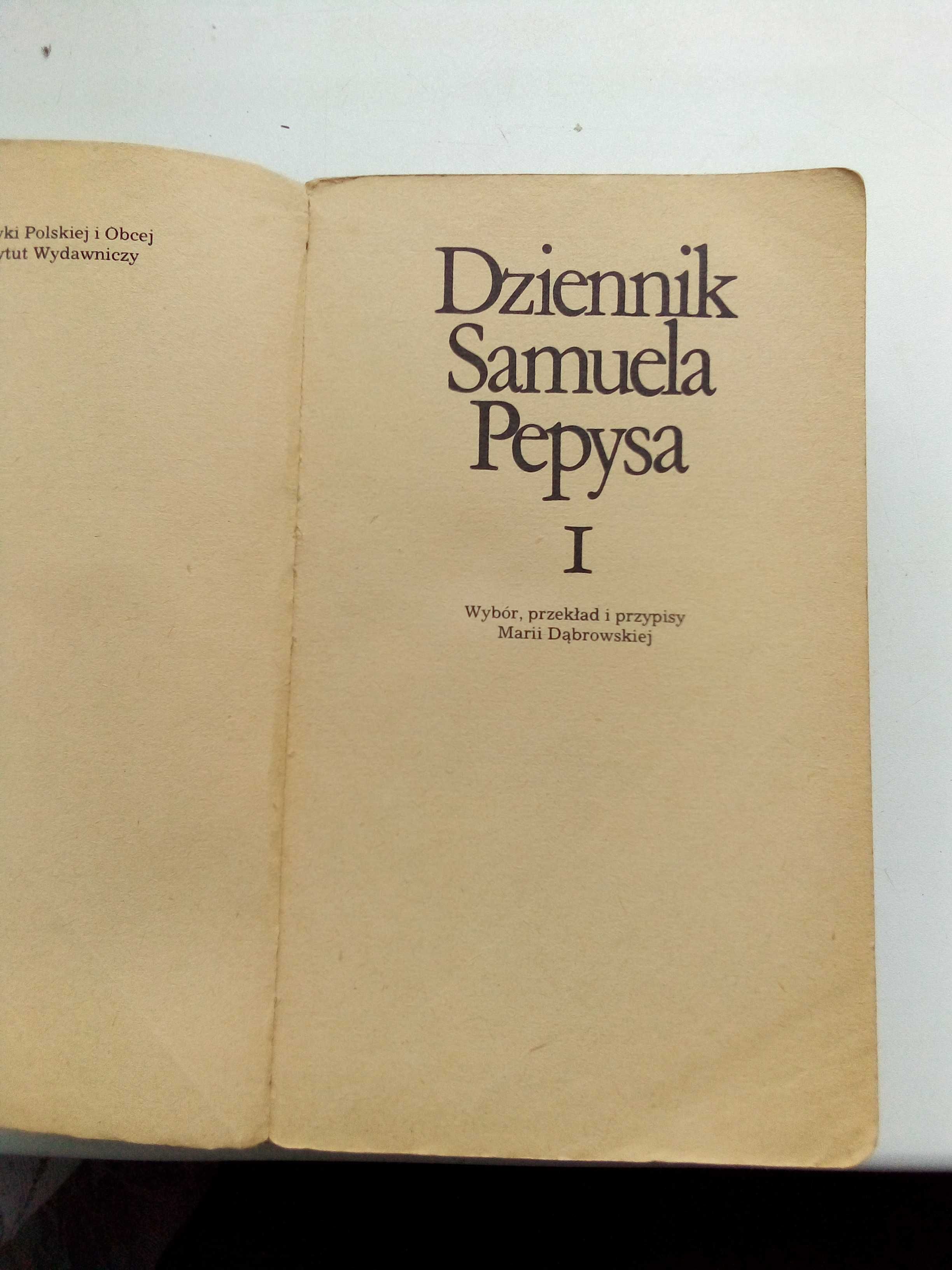 Дневник Самюэля Пеписа 2 тома на польском языке
