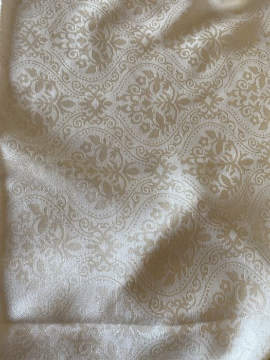 Lenco/Echarpe 100% Seda beje 1,80x70 cm/ESTREAR!